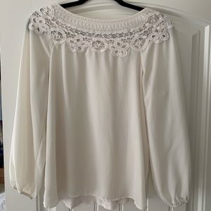 Cream Loft long sleeve shirt